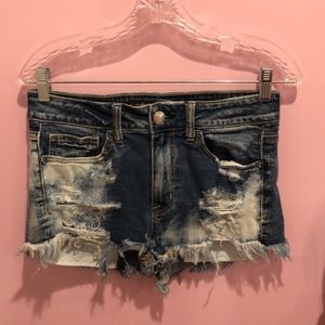 American Eagle High Waisted Jean Shorts, Size 6